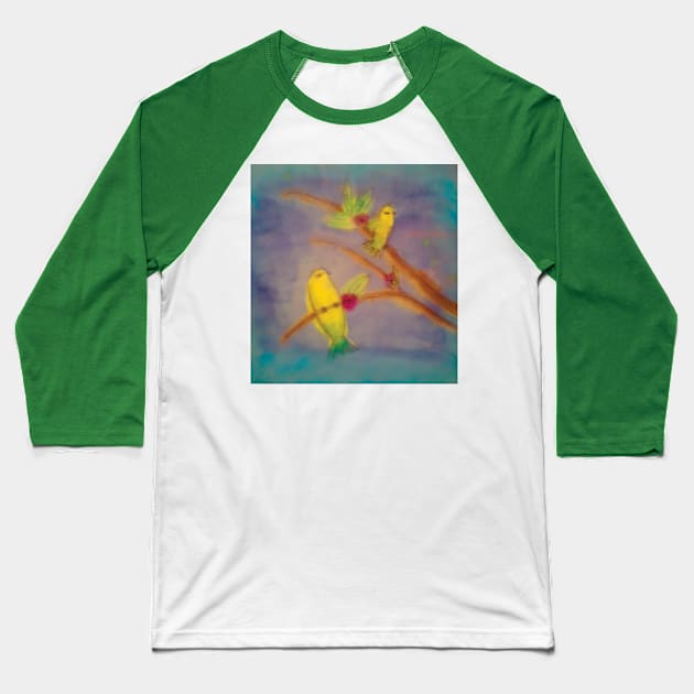 Eva's Birds Baseball T-Shirt by backline